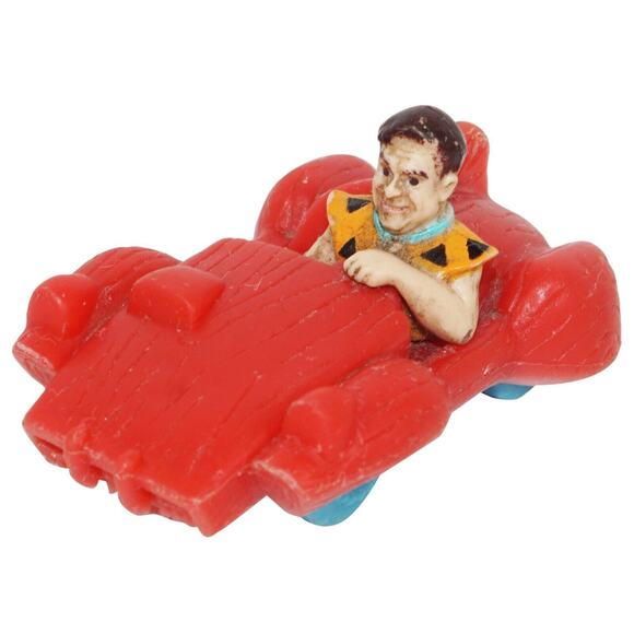 Vintage Fred In Red Car 2" Vehicle - From The Flintstones Movie Toy Vehicle 1994 - Picture 3 of 7